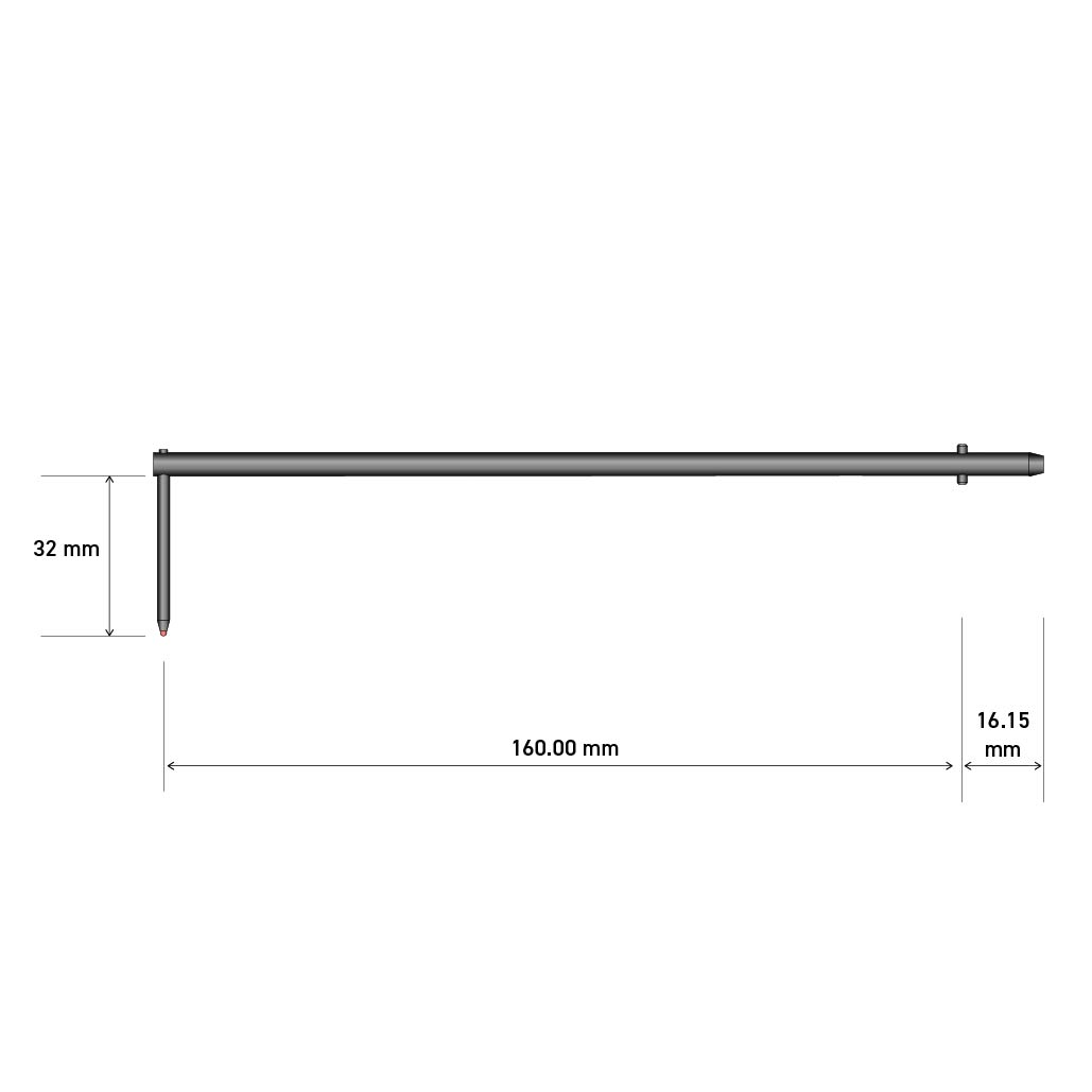 传感器量程为32mm的0.5mm球形测针