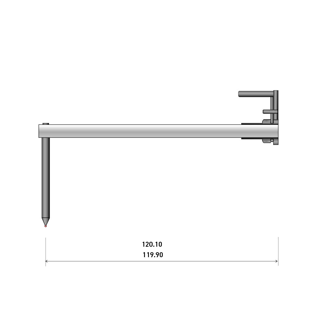 球形测针FTS S6 120mm 1mm Dia Ball Ruby